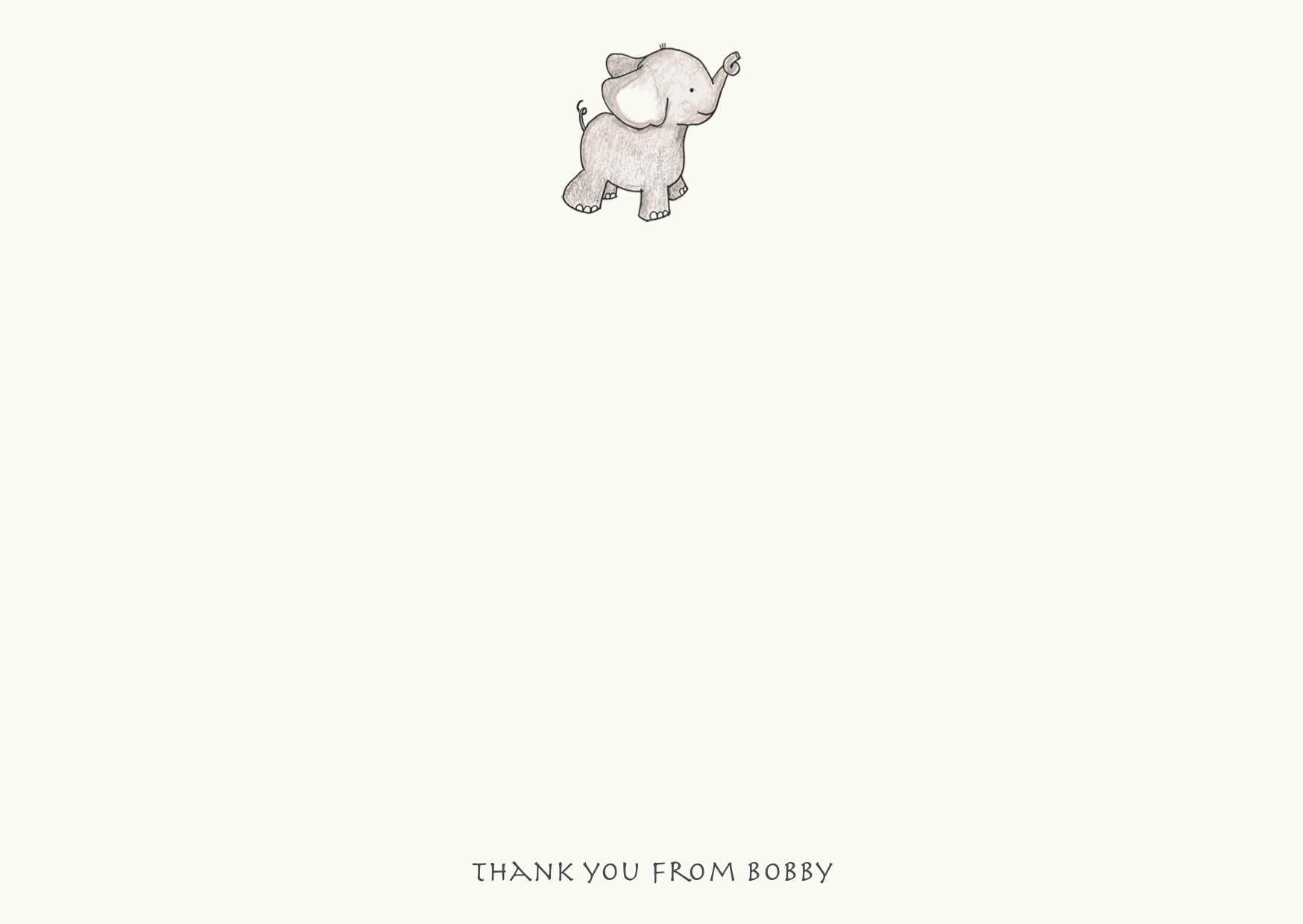 Elephant (Blue, Pink or Grey Options)