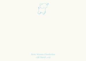 Elephant (Blue, Pink or Grey Options)