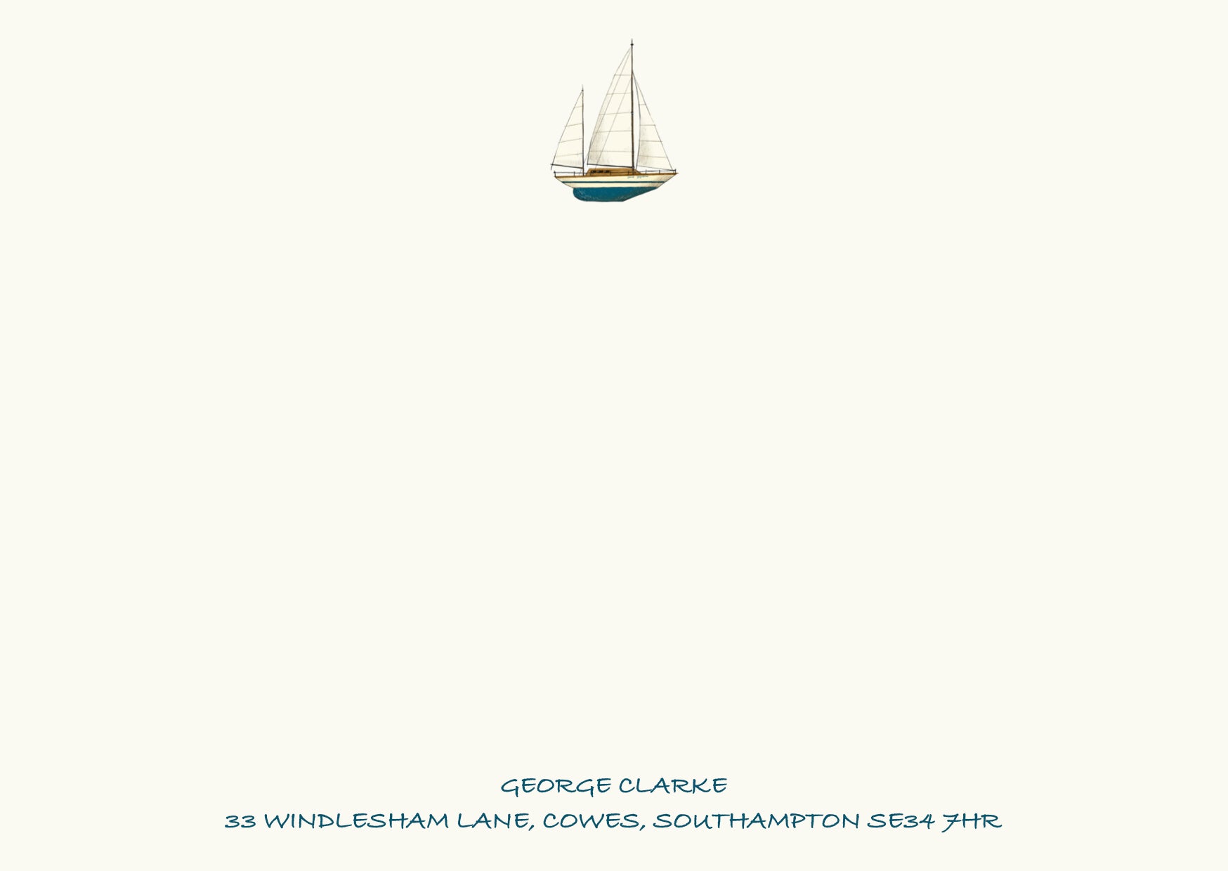 Sailboat - Blue