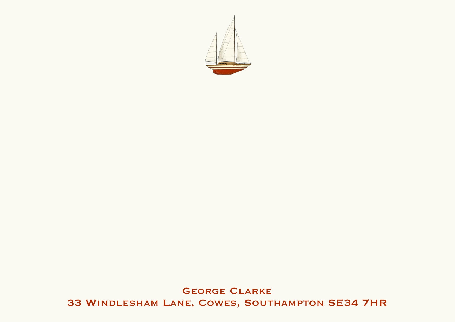 Sailboat - Red