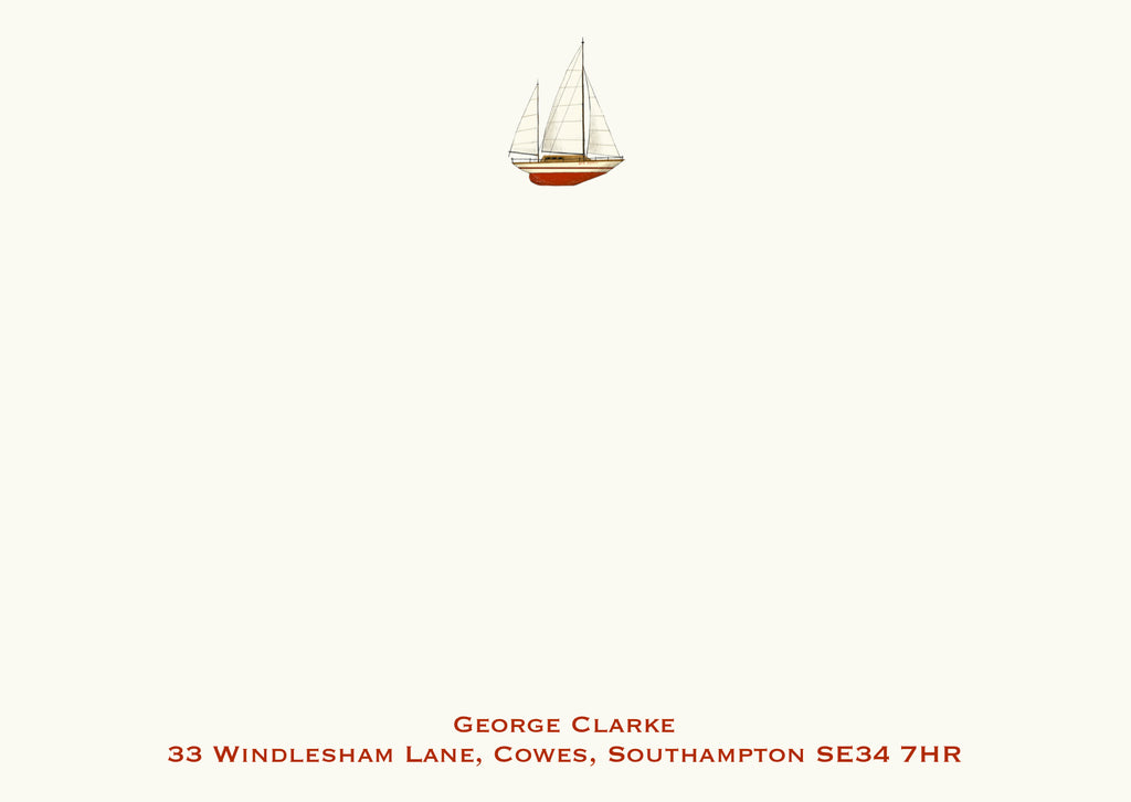 Sailboat - Red